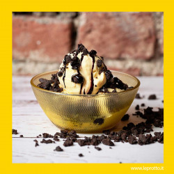 Gelato allo zafferano e cioccolato