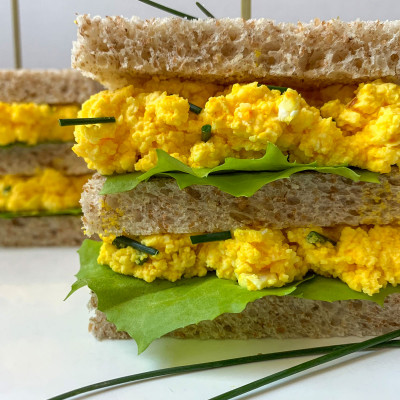 Sandwich alle uova e Zafferano Leprotto