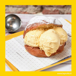 Brioche con gelato