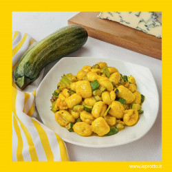 Gnocchi di patate con zucchine e zafferano