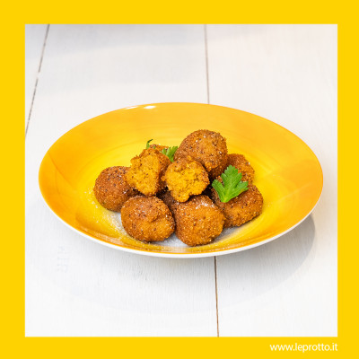 Polpette d'autunno in friggitrice ad aria