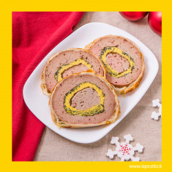 Polpettone in crosta con ripieno zafferanoso