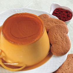 Caramel custard allo Zafferano