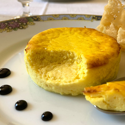 Flan di formaggi allo Zafferano Leprotto