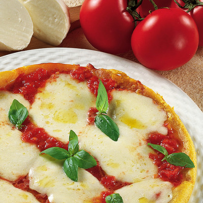 Pizza margherita allo zafferano