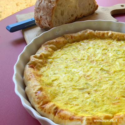 Quiche ai porri e zafferano