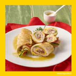 Involtini di pollo in giallo Involtini di pollo in giallo