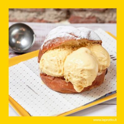 Brioche con gelato