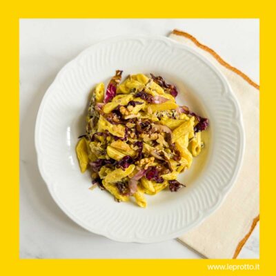 Penne radicchio e noci