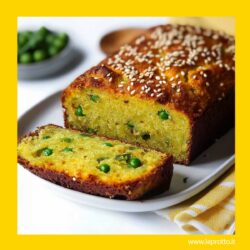 Plumcake zafferano e piselli