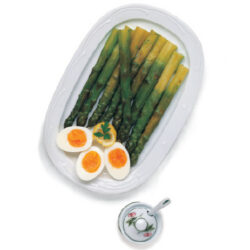 Uova e asparagi allo zafferano Uova e asparagi allo zafferano