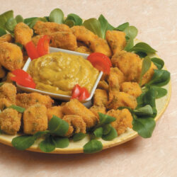 Crocchette con salsa di melanzane Crocchette con salsa di melanzane