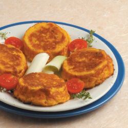 Tortini gialli di patate e porri Tortini gialli di patate e porri